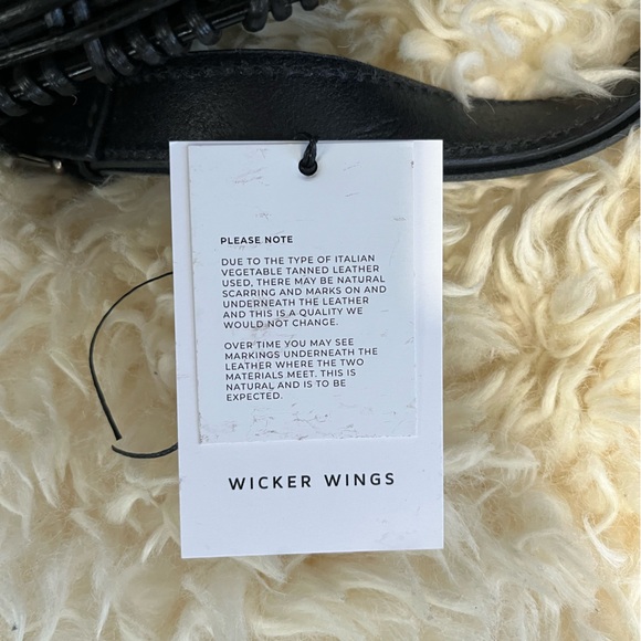 Wicker Wings Black Tall Tixing Backpack (Genuine Leather & Rattan) - Picture 16 of 16